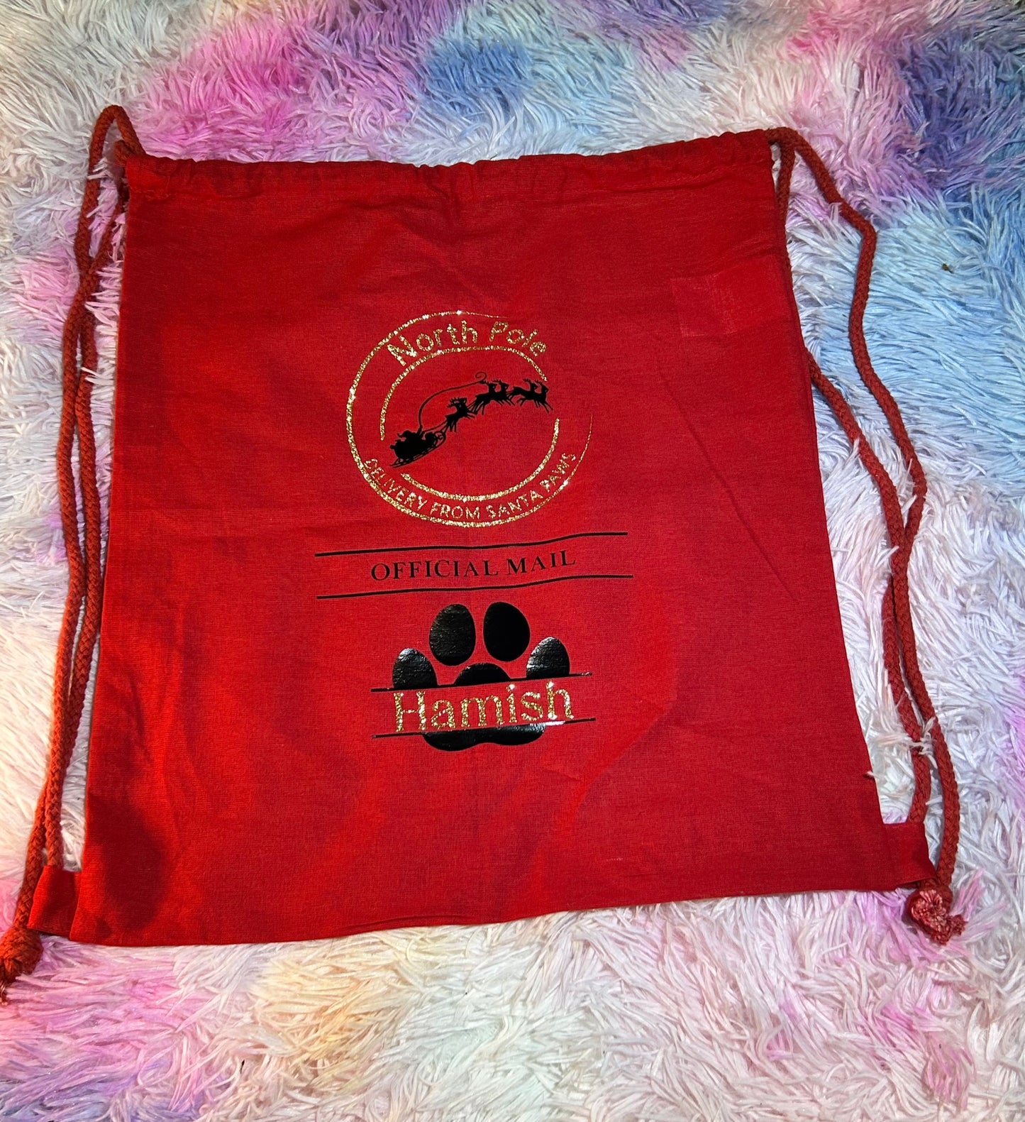 Santa Paws Personalised Sack