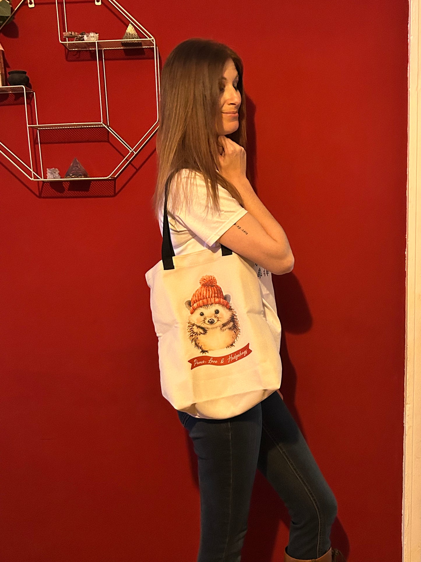 Peace, Love & Hedgehog Tote