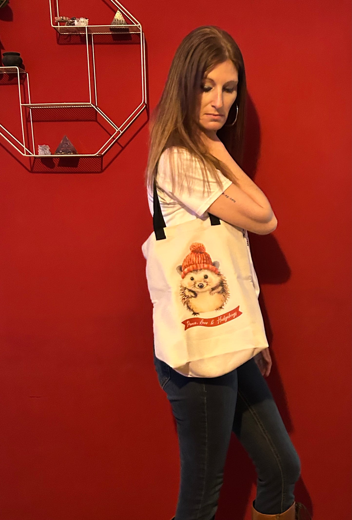 Peace, Love & Hedgehog Tote