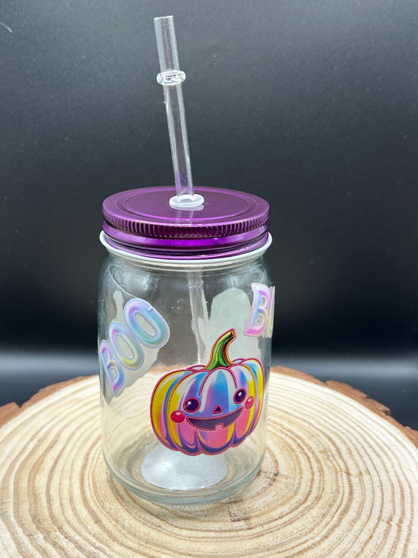 Halloween Glass Jar