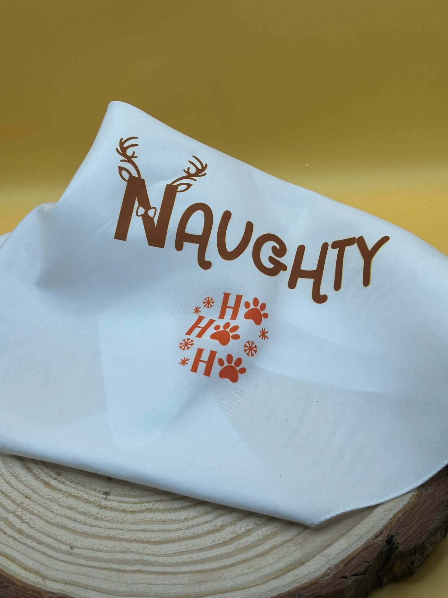 Naughty & Nice Pet Bandana