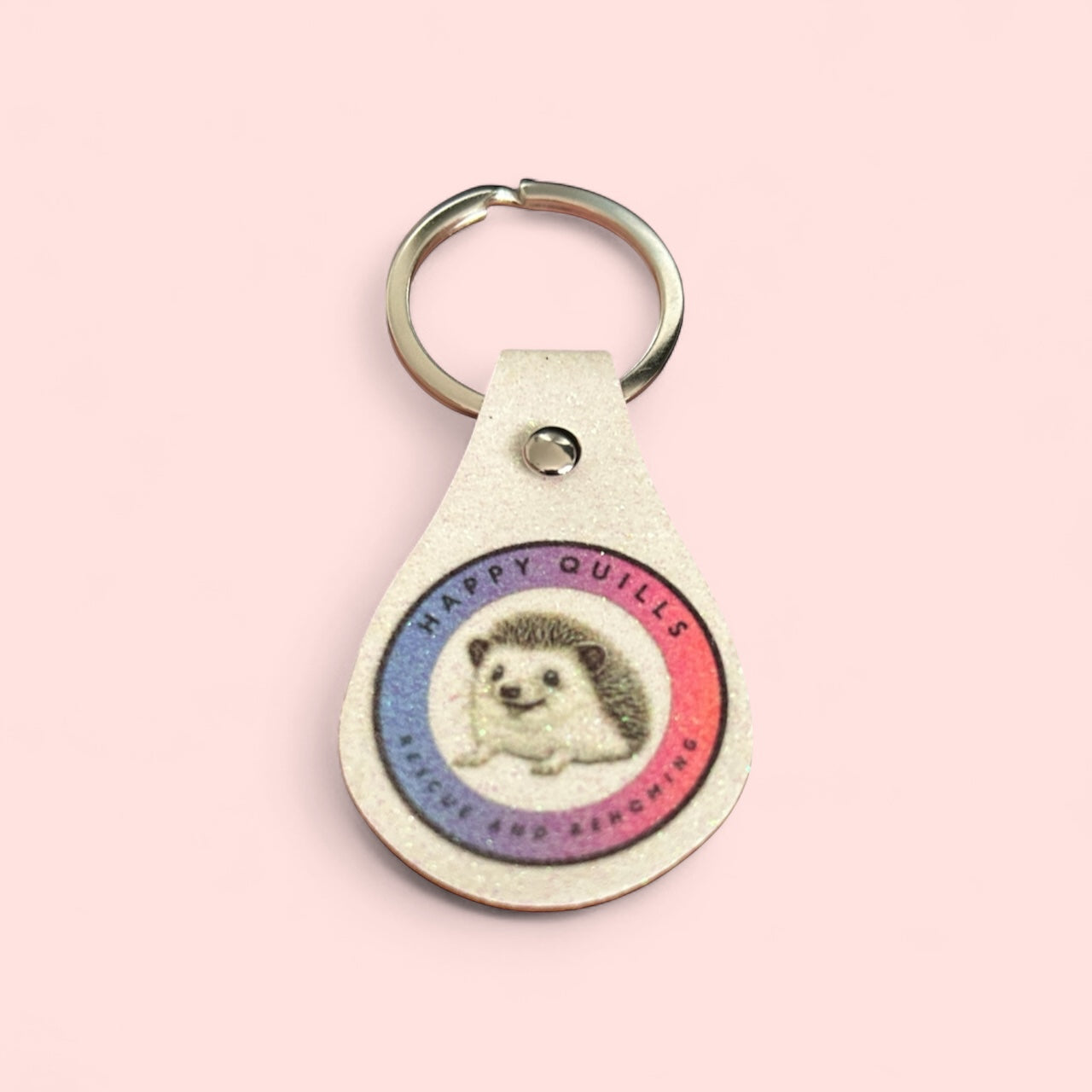 Happy Quills Leatherette Keyring