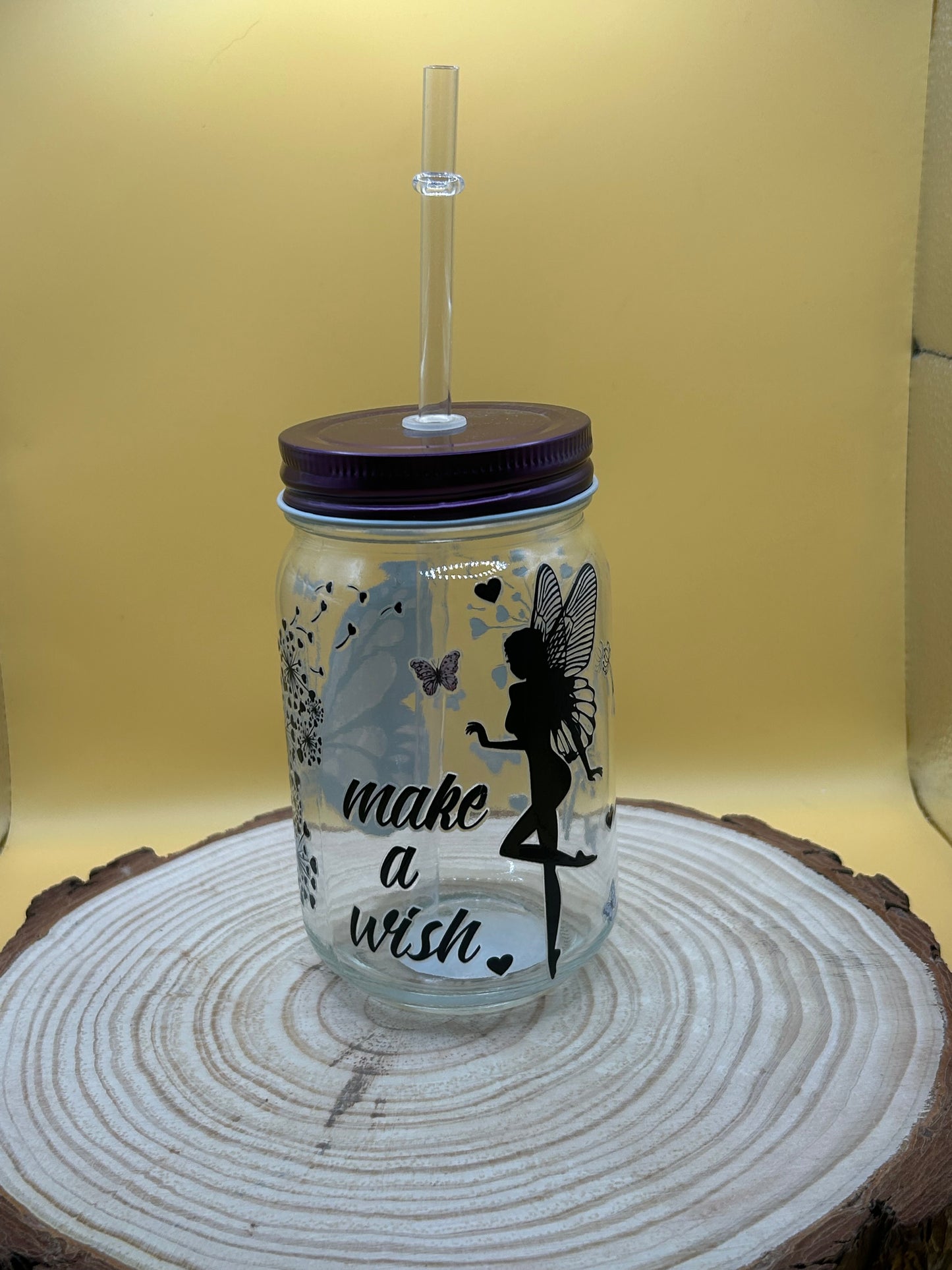Make A Wish Glass Jar