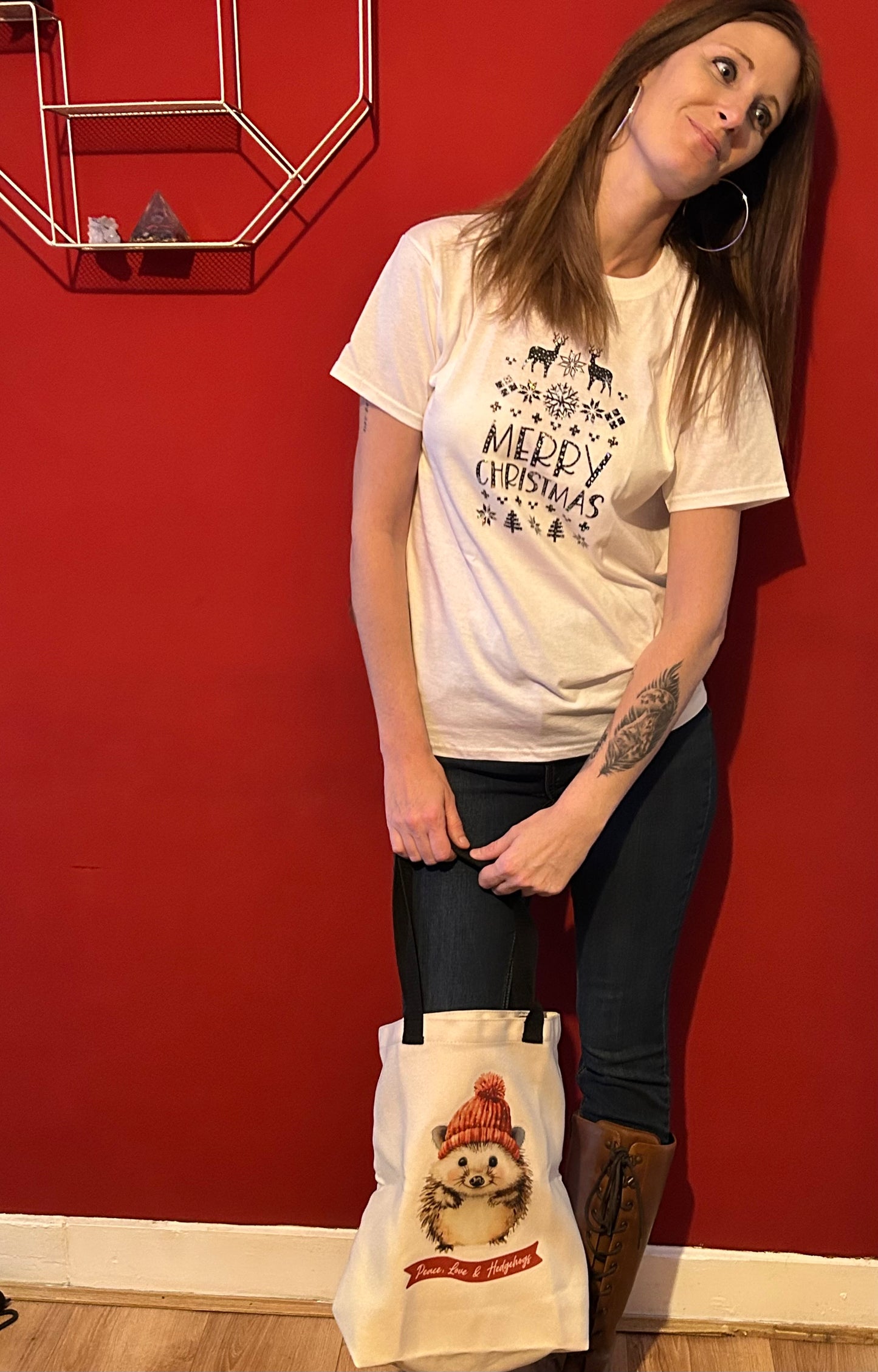 Peace, Love & Hedgehog Tote