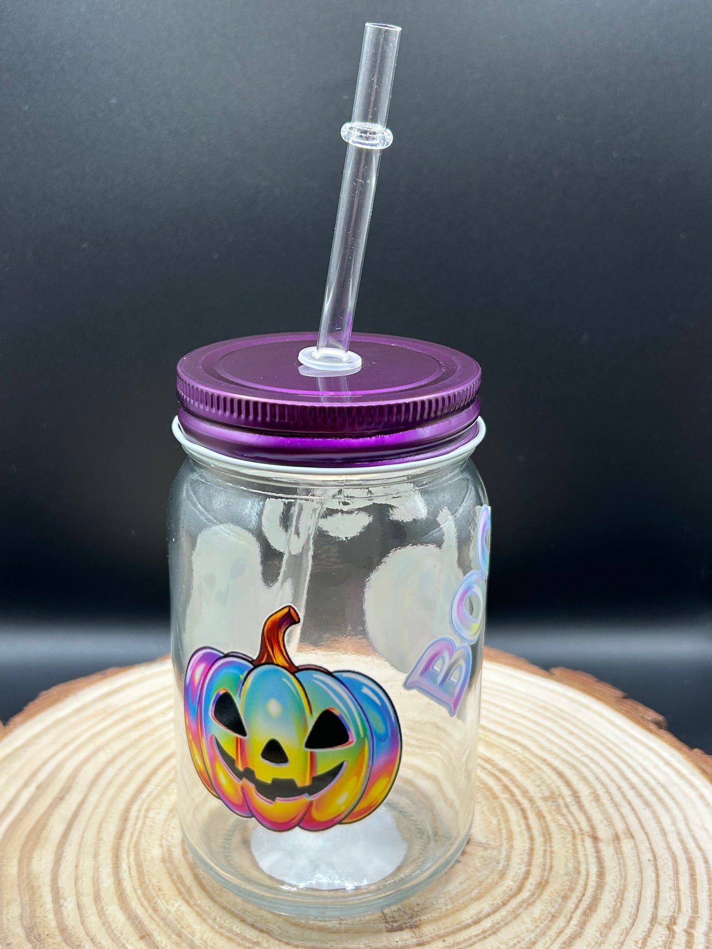 Halloween Glass Jar