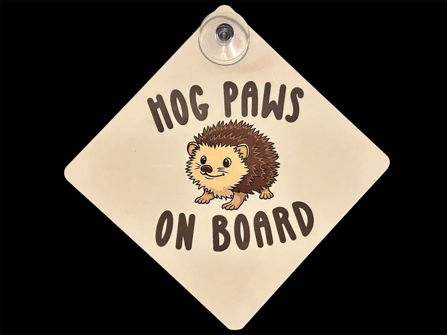 Paws on Board vehicle sign