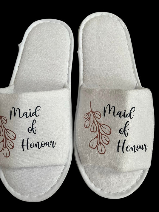 Wedding Party Spa Slippers