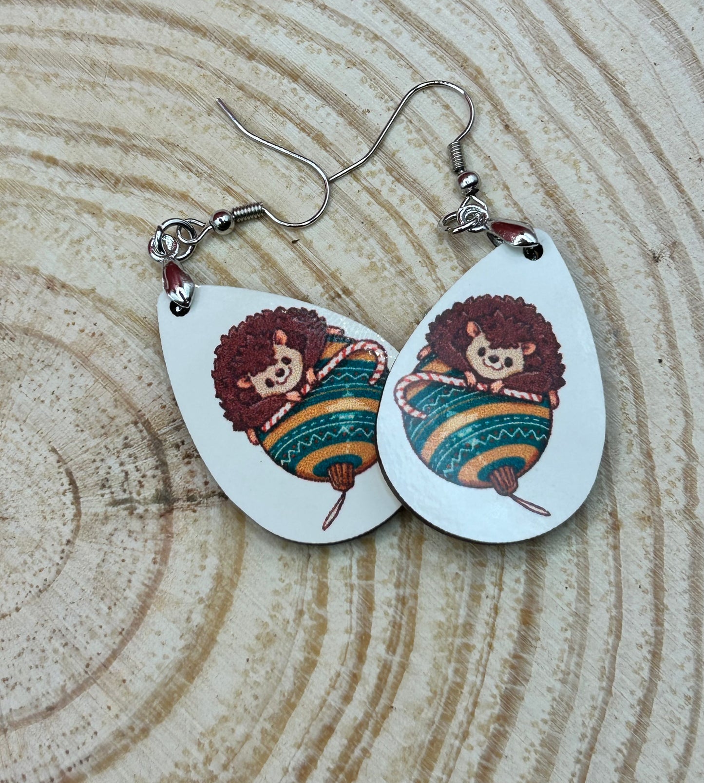 Hedgehog Bauble Earrings