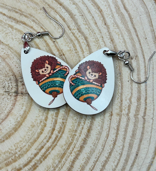 Hedgehog Bauble Earrings