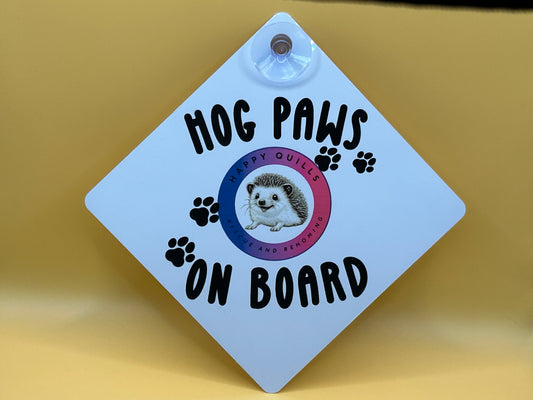 Happy Quills Vehicle Sign