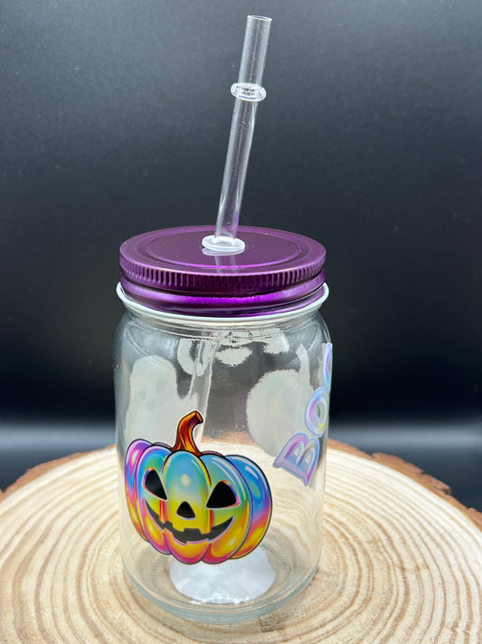 Halloween Glass Jar