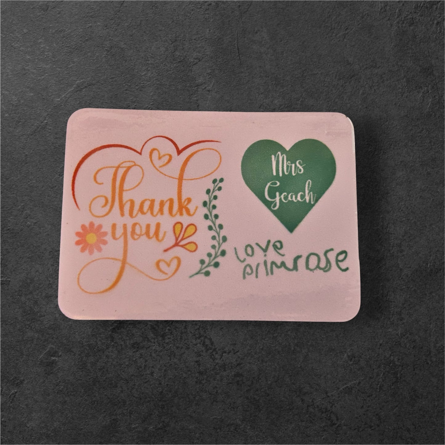 Teacher Thanks Fridge Magnet